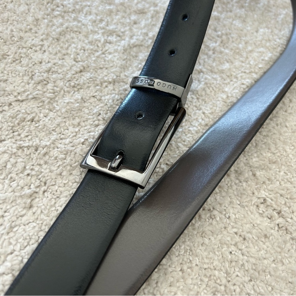 Mens Hugo Boss Reversible Leather Belt